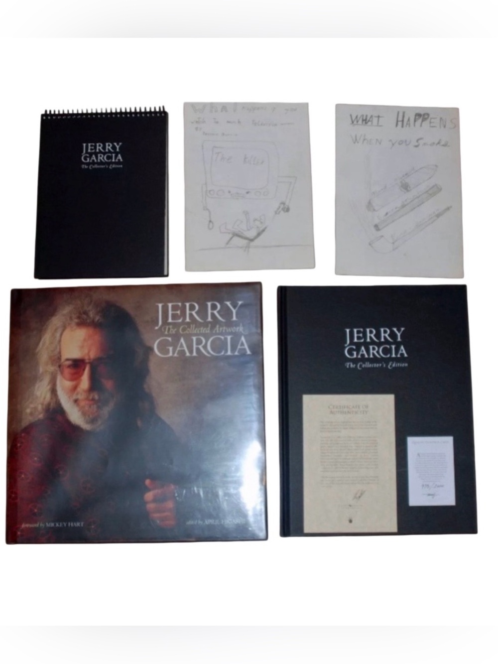 Jerry Garcia Grateful Dead The Collected Artwork Hardcover Book Set